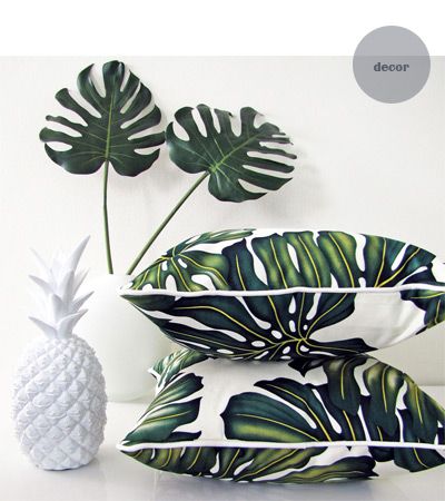 coussins feuilles bonville