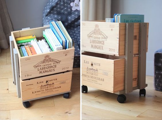bibliotheque-caisse-roulettes-diy