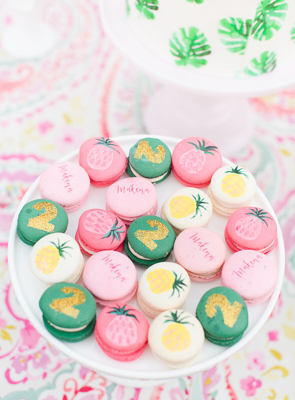 flamingoparty-details-macarons